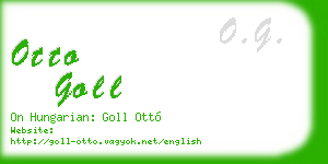 otto goll business card