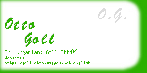 otto goll business card